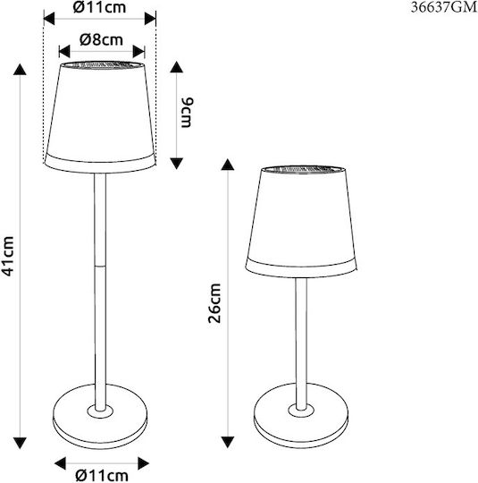 Globo Lighting Ηλιακό Φωτιστικό με Θερμό Λευκό Φως 3000K