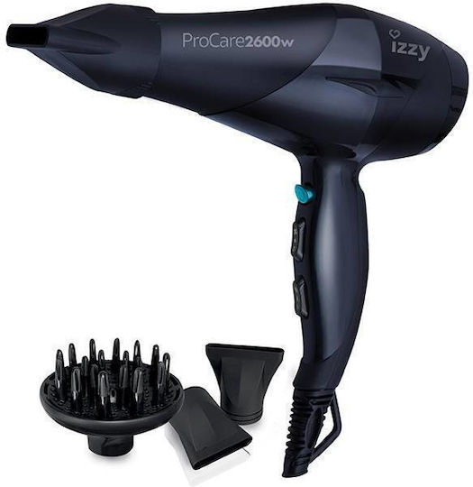 Izzy Professional Hair Dryer with Diffuser 2600W