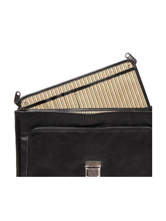 Alessandria Leder Herrentasche Geldbörse Schwarz