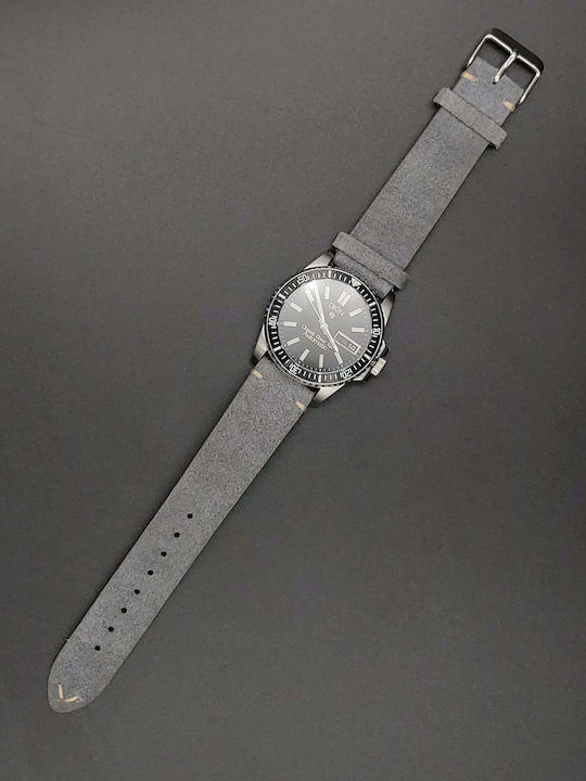 Aion Herrenuhr 36mm Batterie mit Gray Lederarmband