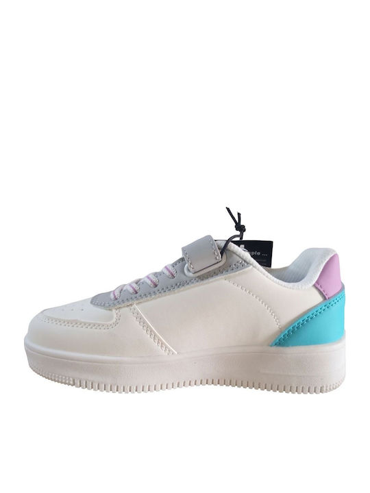 Kinder Sneakers mit Klettverschluss Weiß