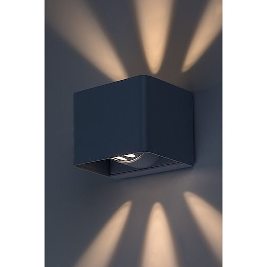 Rabalux Επιτοίχιο Εξωτερικό Φωτιστικό LED IP54 10W με Θερμό Λευκό Φως