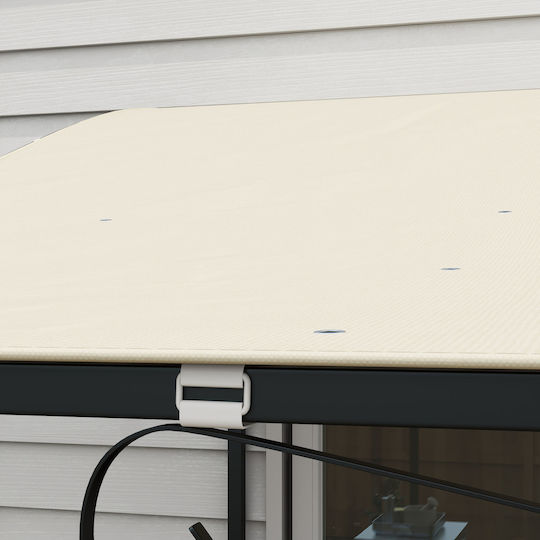 Outsunny Δίχτυ / Πανί Σκίασης Μπεζ με Επίστρωση PU 3x3m 220gr/m²