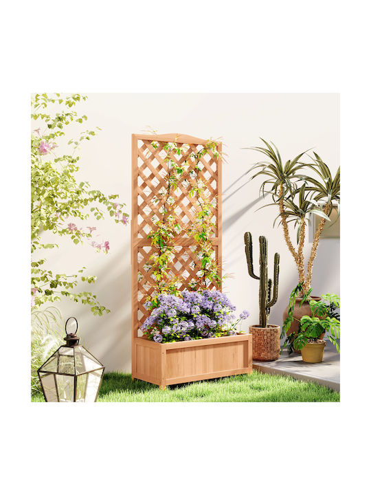 Outsunny Ζαρντινιέρα Ξύλινη Καφέ 76x36x170εκ.