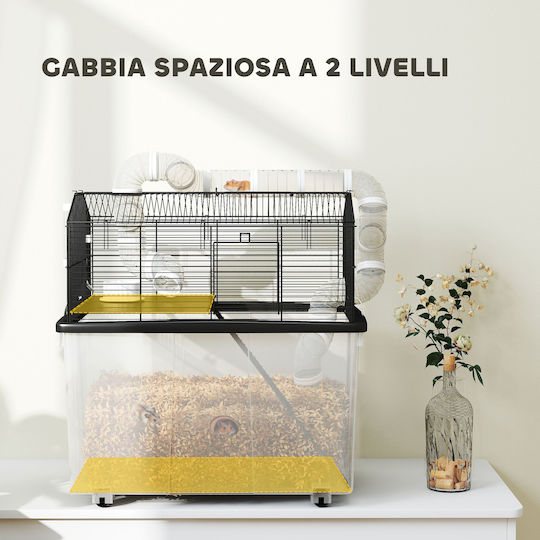 Pawhut Rodent Cage 58x43x57cm