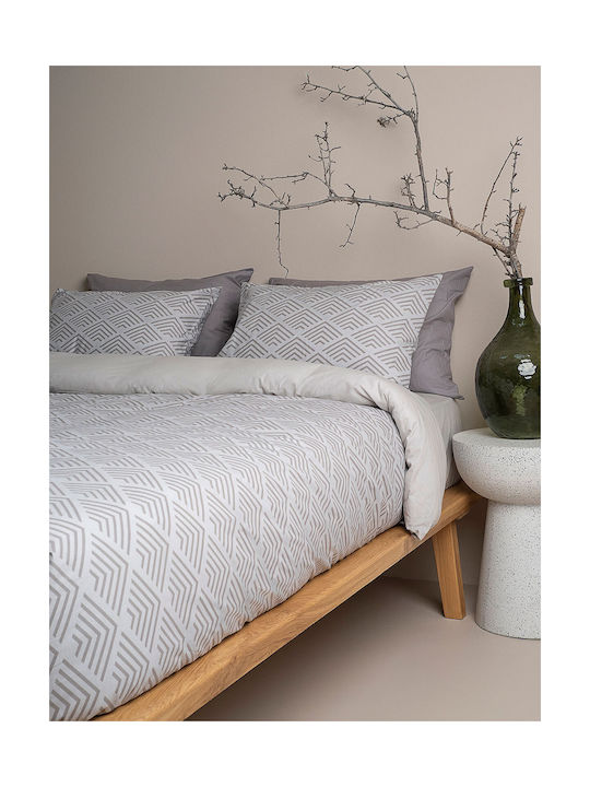 Sunshine Feelings Pillowcase with Envelope Cover Grey 50x70cm.
