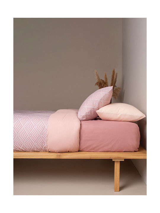 Sunshine Cotton Feelings Pillowcase with Envelope Cover Powder 50x70cm.