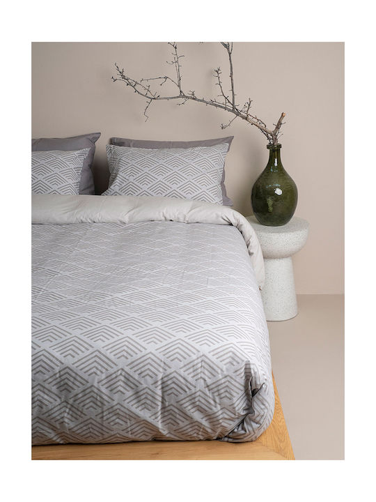Sunshine Feelings Pillowcase with Envelope Cover Grey 50x70cm.