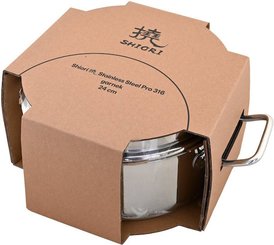 Shiori Steel Series Pro 316 Stainless Steel Stockpot 5.5L / 24cm