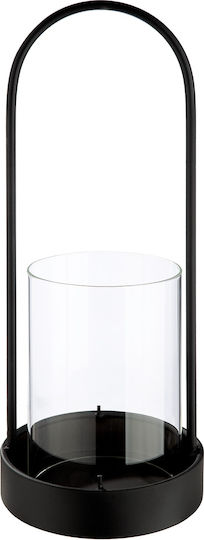 ArteLibre Metallic Lantern Black 13x13x33cm