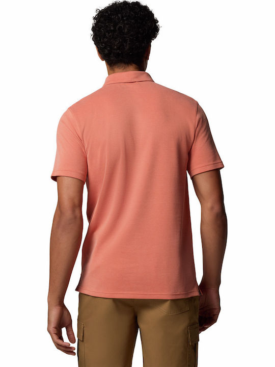 Columbia Nelson Point Polo Herrenblusen Orange Columbia Nelson Point Polo Herrenblusen Orange