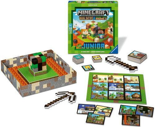 Επιτραπέζιο Παιχνίδι Minecraft Builders & Biomes Junior για 2-4 Παίκτες 5+ Ετών Ravensburger