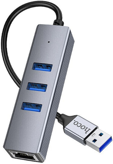 Hoco HB34 Αντάπτορας Δικτύου USB με Ενσύρματη Σύνδεση Gigabit Ethernet