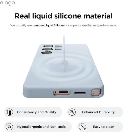 Elago Back Cover Silicon / Plastic Albastru deschis (Galaxy S25 Ultra)