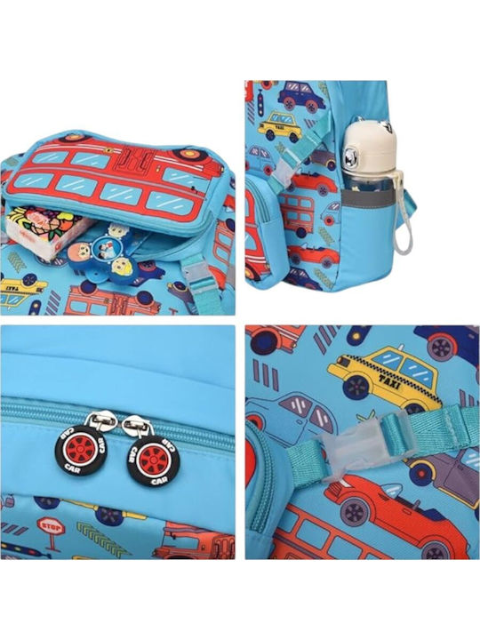Super Cute Παιδική Τσάντα Πλάτης Γαλάζια 35x12x35εκ.