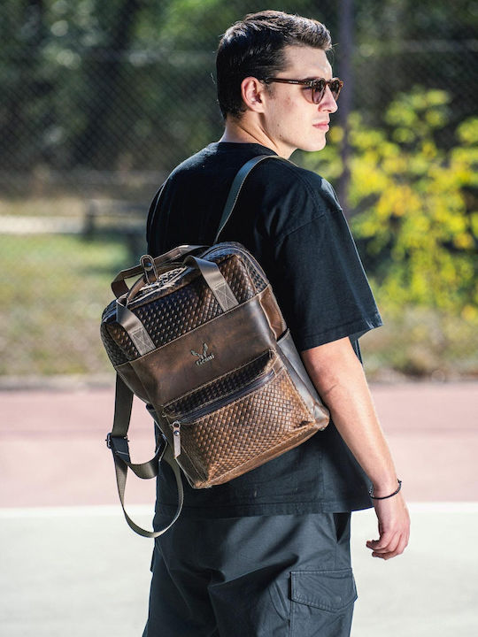 Genui Leather Backpack Πράσινο