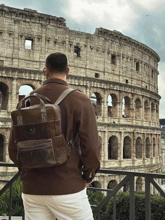 Genui Leather Backpack Πράσινο