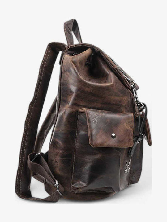 Genui Leather Backpack Brown