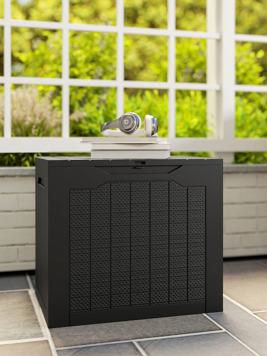 Outsunny Outdoor Storage Box Black L56xW41xH50cm