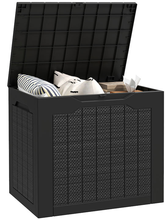 Outsunny Outdoor Storage Box Black L56xW41xH50cm