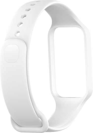 Curea Ceas din Silicon Integrată de Culoare Solidă Xiaomi Mi Band 8 Active Albă
