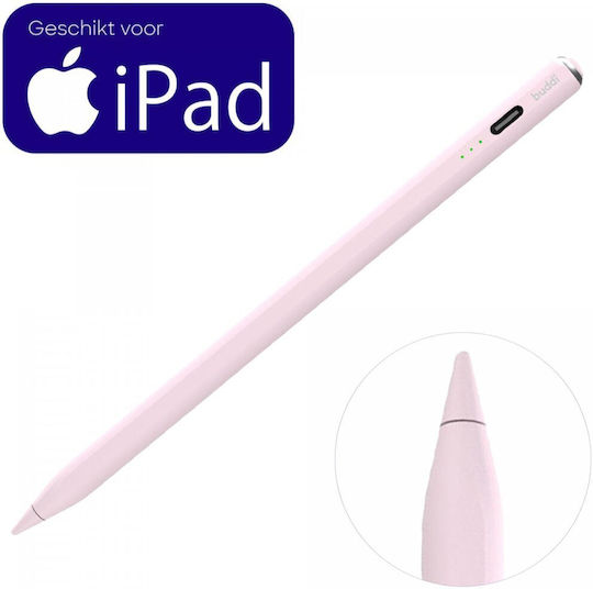 Buddi Wave Digital Touch Pen mit Palm Rejection für iPad in Rosa Farbe