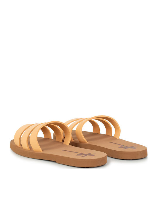 Flache Sandalen für Damen in Beige Farbe