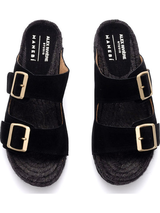 Nordic Women's Flat Sandals Black R0cam Black