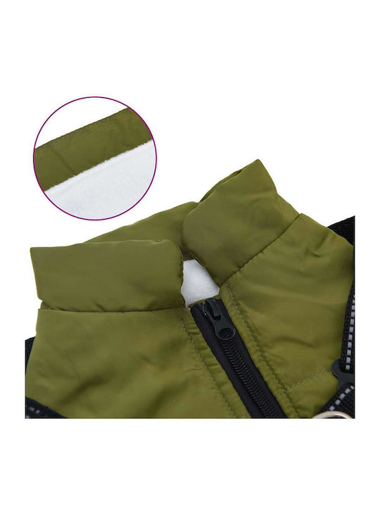 vidaXL Green Dog Coat