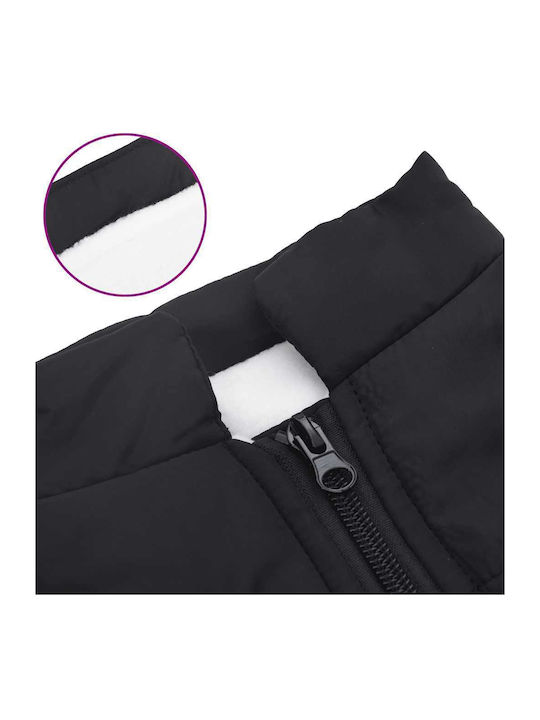 vidaXL Hundemantel Schwarz