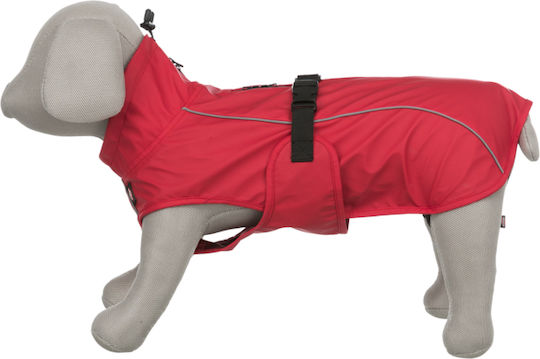 Trixie Vimy Hundemantel Wasserdicht Rot XSklein mit Rückenlänge 30 cm.