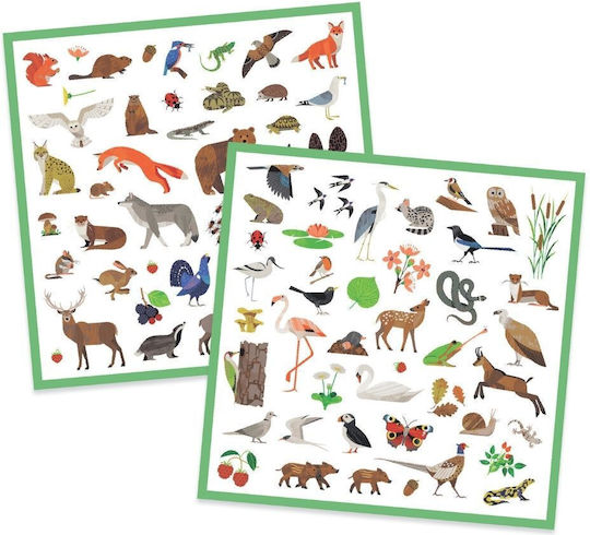 Djeco 160 Stickers 4 Sheets "Animals of Europe"