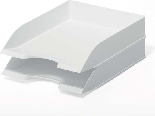 Durable Plastic Filing Tray White 25.3x6.3x33.7cm