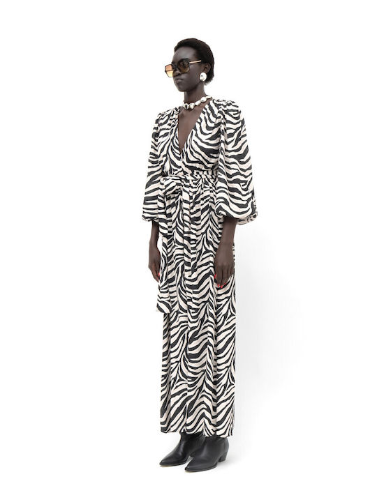 Sefara Maxi Φόρεμα για Γάμο / Βάπτιση Zebra