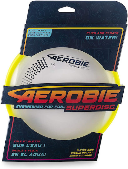 Aerobie Superdisc Frisbee Plastik mit Durchmesser 25 cm Gelb