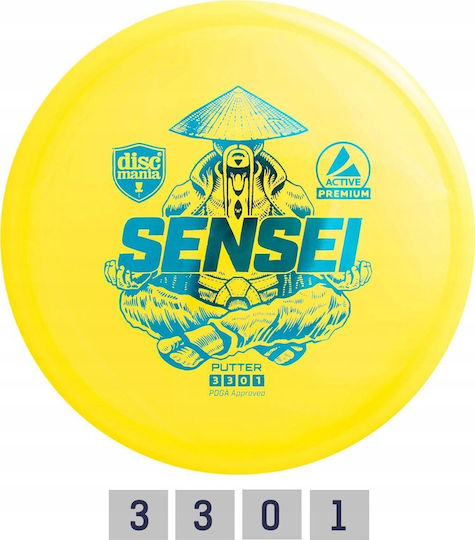 Discgolf Discmania Putter Sensei Active Premium Yellow 3 3 0 1