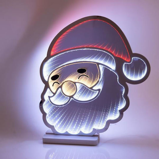 Luminat Decorativ Moș Crăciun Electrică din Plastic 43x40x1.5cm.