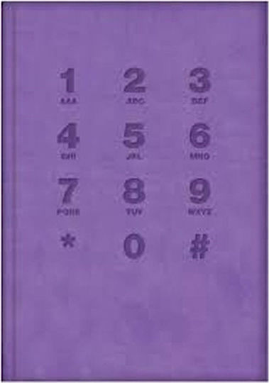Exas Paper Phone Directory 192 Pages Turquoise 8x14cm (Μiscellaneous colours)