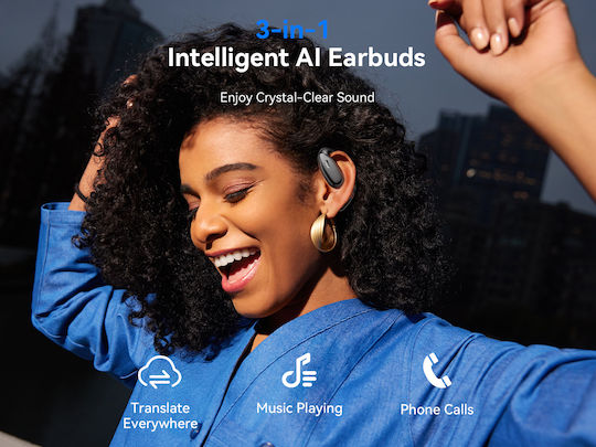 XO G36 Open Ear Bluetooth Handsfree Ακουστικά με Θήκη Φόρτισης Μαύρα