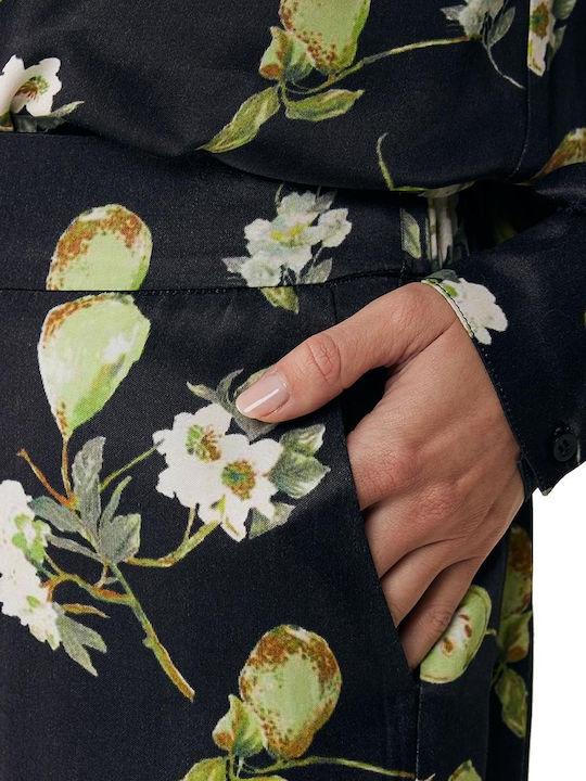 Women's Fabric Trousers Black