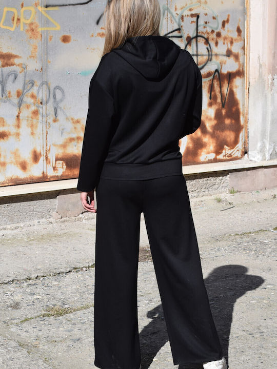 Women's Black Set with Pants with Elastic