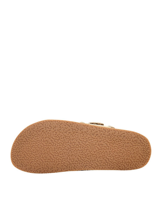 Fabric Sandals Brown