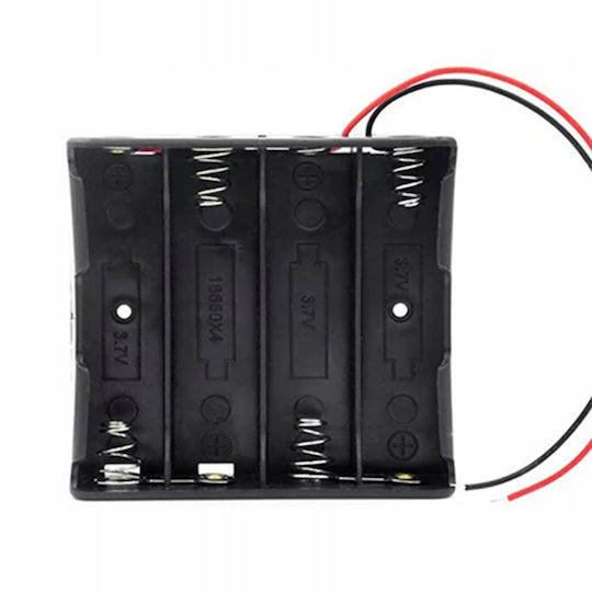 Basket 4 X 18650 Connected In Series + Wires