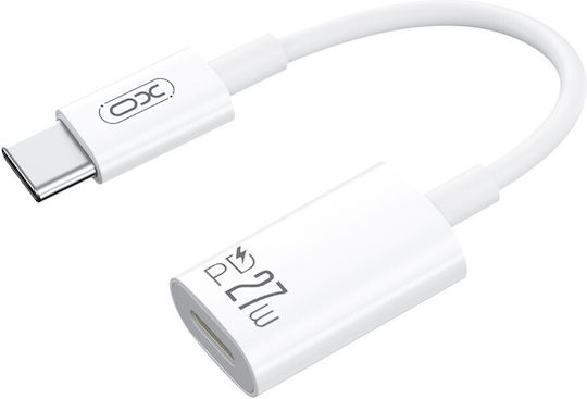 XO Конвертор USB-C / Lightning мъжки към USB-C / Lightning женски Бял 1бр 16.005.0360