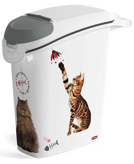Curver Plastic Food Storage Container for Cat 23lt 50cm in Beige Color