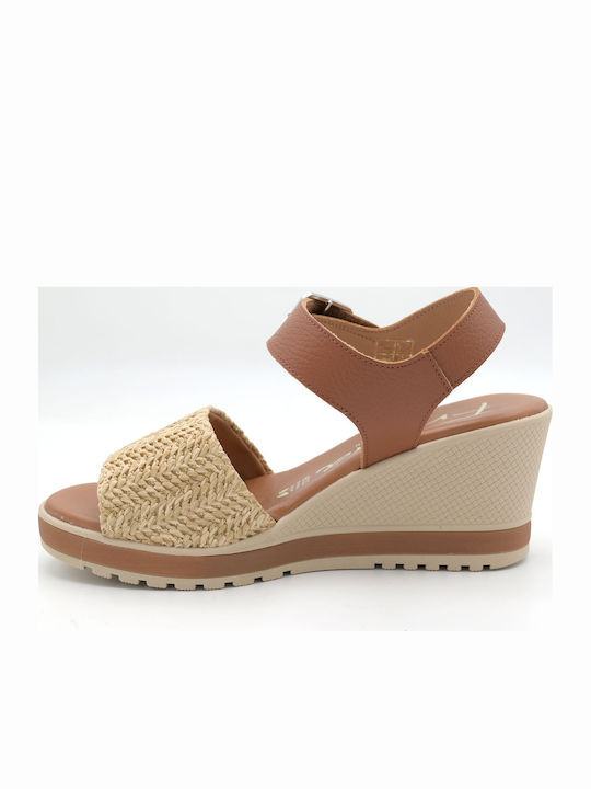 Anatomic Women's Leather Platform Shoes Brown