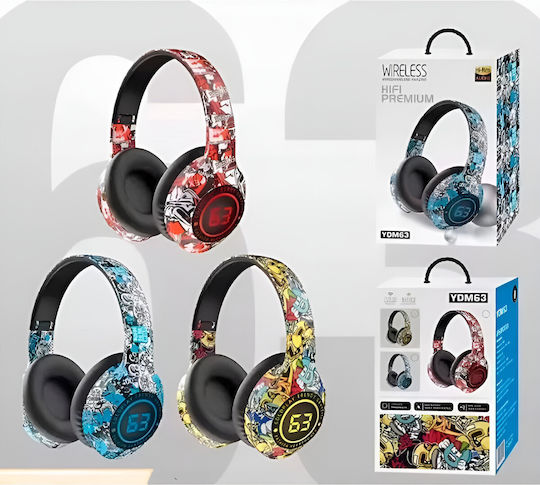 O-Lonnie YDM63 Fără fir Bluetooth Over Ear Căști cu 5 ore de Funcționare Graffiti