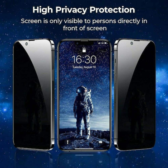 Leewello Privacy Full Face Tempered Glass Negru (iPhone 11 Pro)