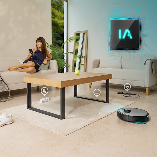 Cecotec Conga Roboter-Staubsauger mit Akkulaufzeit bis 120min und Abdeckungsbereich bis 240m²