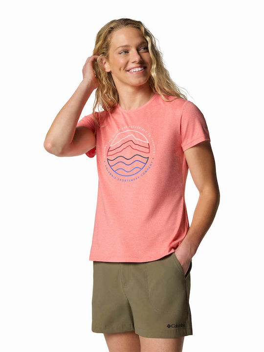 Дамско T-shirt Червено